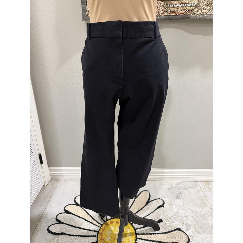FRAME Pants Womens 12 Black Le‎ Crop Mini Boot Cropped Twill Stretch Pockets